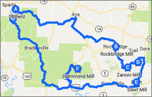 Missouri Mills Run Map