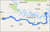 Mt. Magazine Byway Map