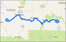 Mt. Magazine Byway Map